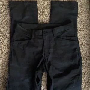 Black camouflage pants